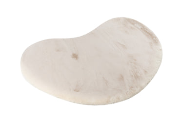Heaven Dråbeformet Plys tæppe - 900 Ivory