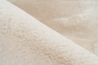 Heaven Dråbeformet Plys tæppe - 900 Ivory