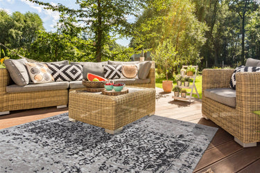 Sunny  Inde/Udendørs Tæppe - 310 Beige/Sort