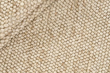 RZ Bubbles Rundt Uldtæppe - Beige