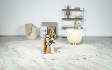 Milano Dråbeformet Tæppe - 801 Ivory