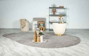 Milano Dråbeformet Tæppe - 801 Silver