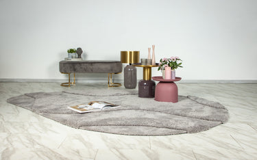 Milano Dråbeformet Tæppe - 802 Silver