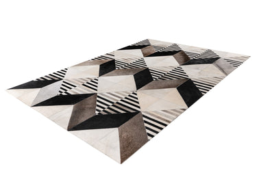 Lavin  Skind Tæppe - 425 Sort/Multi