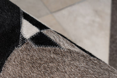 Lavin  Skind Tæppe - 425 Sort/Multi
