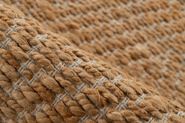 Nature Rundt Jute Tæppe - 501 Natur