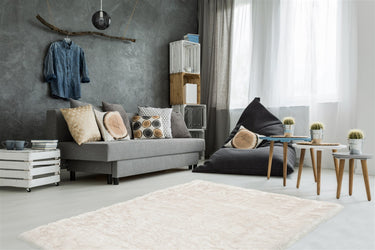 Crown Tæppe - 110 Hvid/Lyserød