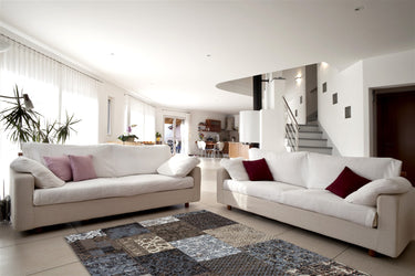 Symphony Patchwork Tæppe - 160 Brun