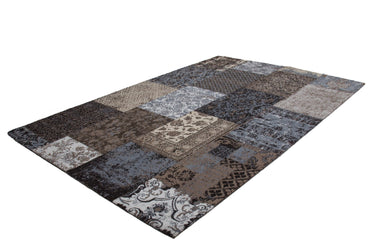Symphony Patchwork Tæppe - 160 Brun