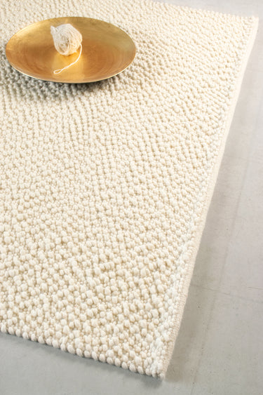 Pebble Kugle Tæppe - Ivory