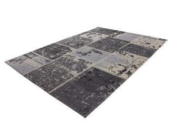 Matrix Patchwork Tæppe - 110 Grå/Sort