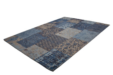 Symphony Patchwork Tæppe - 160 Blå