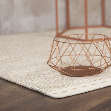 Bombay Multifarvet Kelim Tæppe- 343 Beige