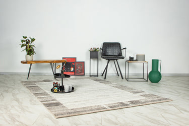 Trendy Carving Tæppe - 401 Silver Beige