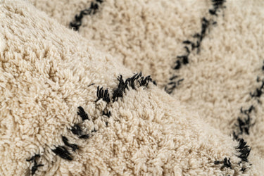Mylen Bomulds Tæppe - 625 Creme/Sort