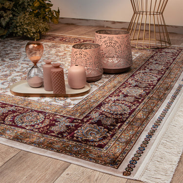 Babil Luksus Viscose Wilton Tæppe- 310 Creme
