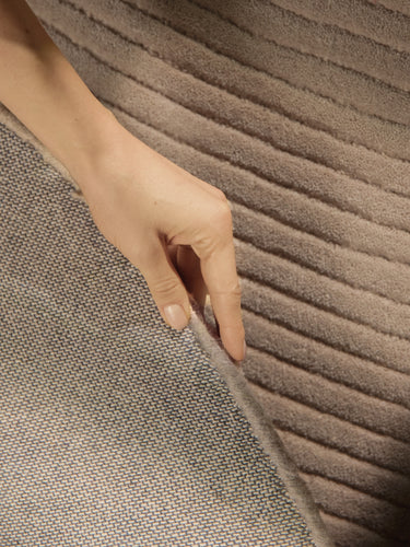 Kensington Uldtæppe - 106400 Beige (Rundt)