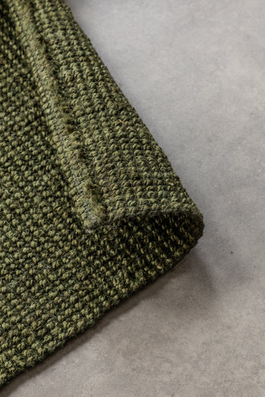 Bouclé Jutetæppe - 105977 Grøn