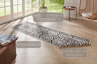 Twin Supreme Vendbart Inde/Ude Tæppe - 104129 Sort