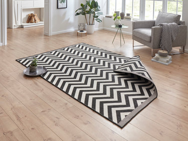 Twin Supreme Vendbart Inde/Ude Tæppe - 103433 Sort