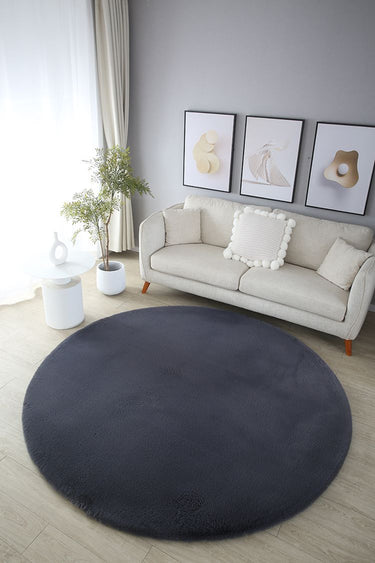 Pelus Soft Pels Tæppe - Dark Grey 160x230- RESTPARTI