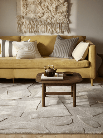 Vivid Uld Tæppe - Beige