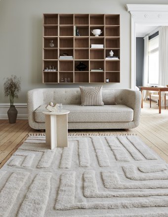 Field Uld Tæppe - Beige
