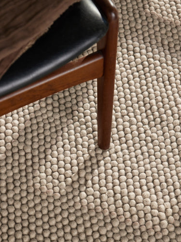 Richmond Uldtæppe - 106366 Beige (Rundt)