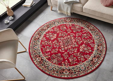 Oriental Tæppe - 104352 Rød (Rundt)