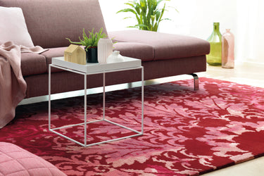 Satin Uldtæppe - 8061 Rød