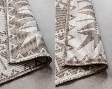 Elle Decoration - Gemini Vendbart Inde/Ude Tæppe - 106021 Beige