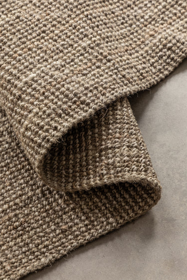 Bouclé Jutetæppe - 105975 Grå