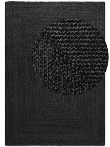 Juno Jutetæppe - Sort