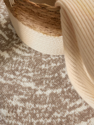 Gloria Tæppe - 106258 Beige (Rundt)