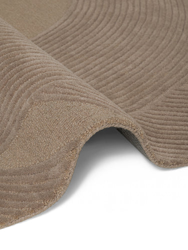 Kensington Uldtæppe - 106400 Beige (Rundt)