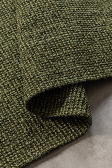 Bouclé Jutetæppe - 105977 Grøn