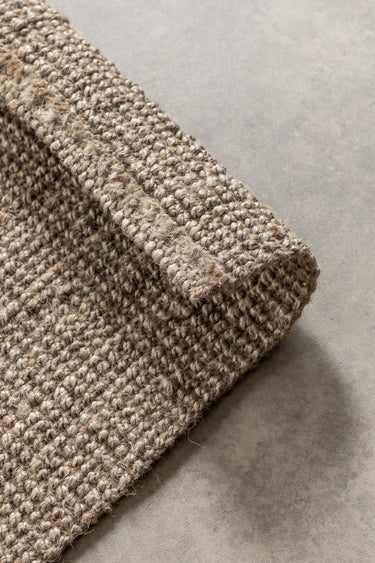 Bouclé Jutetæppe - 105975 Grå
