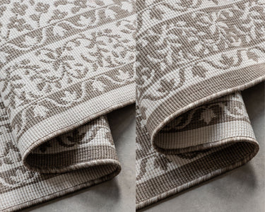 Elle Decoration - Gemini Vendbart Inde/Ude Tæppe - 106026 Beige