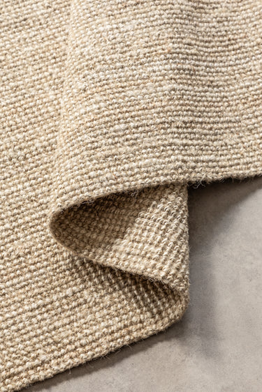 Bouclé Jutetæppe - 105973 Hvid