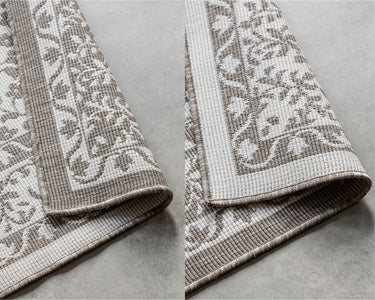 Elle Decoration - Gemini Vendbart Inde/Ude Tæppe - 106026 Beige