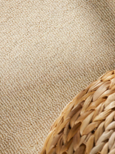Elle Decoration - Puristic Uldtæppe - 106319 Lys Beige