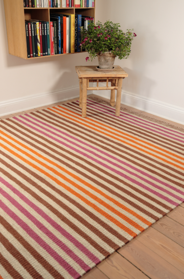 Gry Kelim Tæppe - Brown Multi