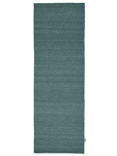 Plain Ensfarvet Kelim Tæppe - Teal