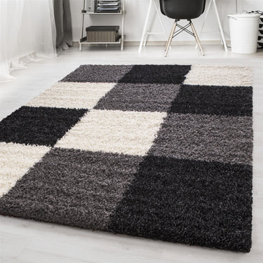 Rya tæppe - Life 1501 Black