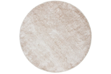 Mattis Ryatæppe Rundt - Beige