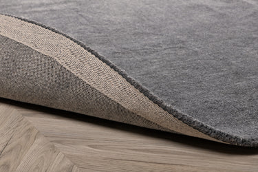 Ulla Uldtæppe Rundt - Mørkegrå