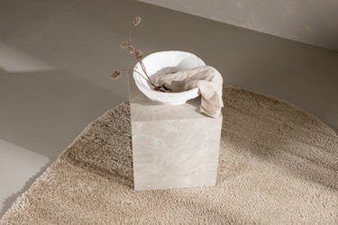 Walter ovalt rya tæppe - Beige