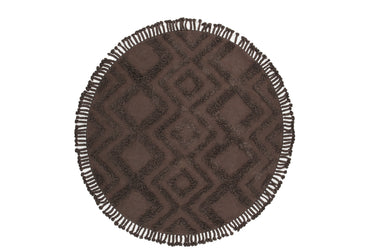 Hilma tæppe (Rundt) - Brown