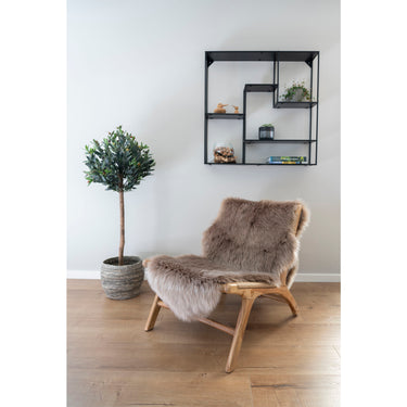 Syntetisk Lammeskind 60x180 - Mushroom
