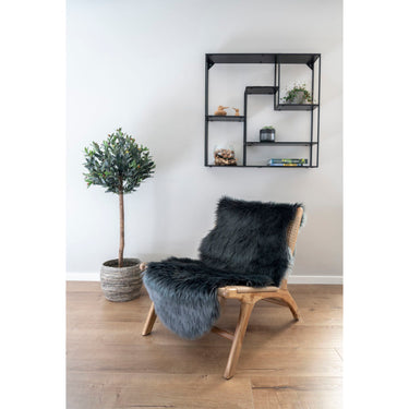 Syntetisk Lammeskind 60x180 - Grå
